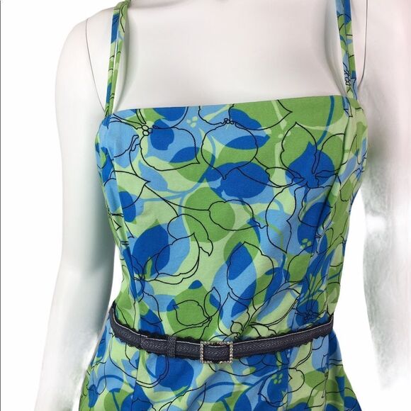 Intuitions Belted Sundress Size 8 - Picture 2 of 8